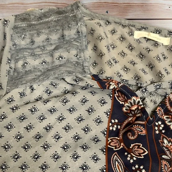 Maurices Sheer Lace Detail Blouse Top Women's M Medium - Picture 3 of 13